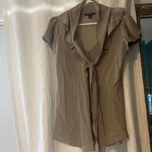100% silk banana republic shirt